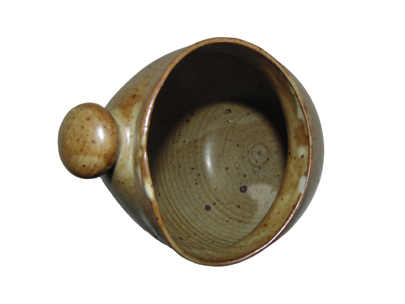 Pot in gres signed EB