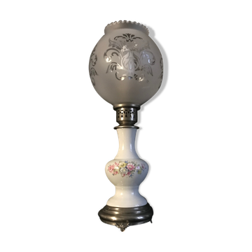 Hand-painted porcelain lamp