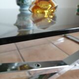 Coffee table smoked glass 70s