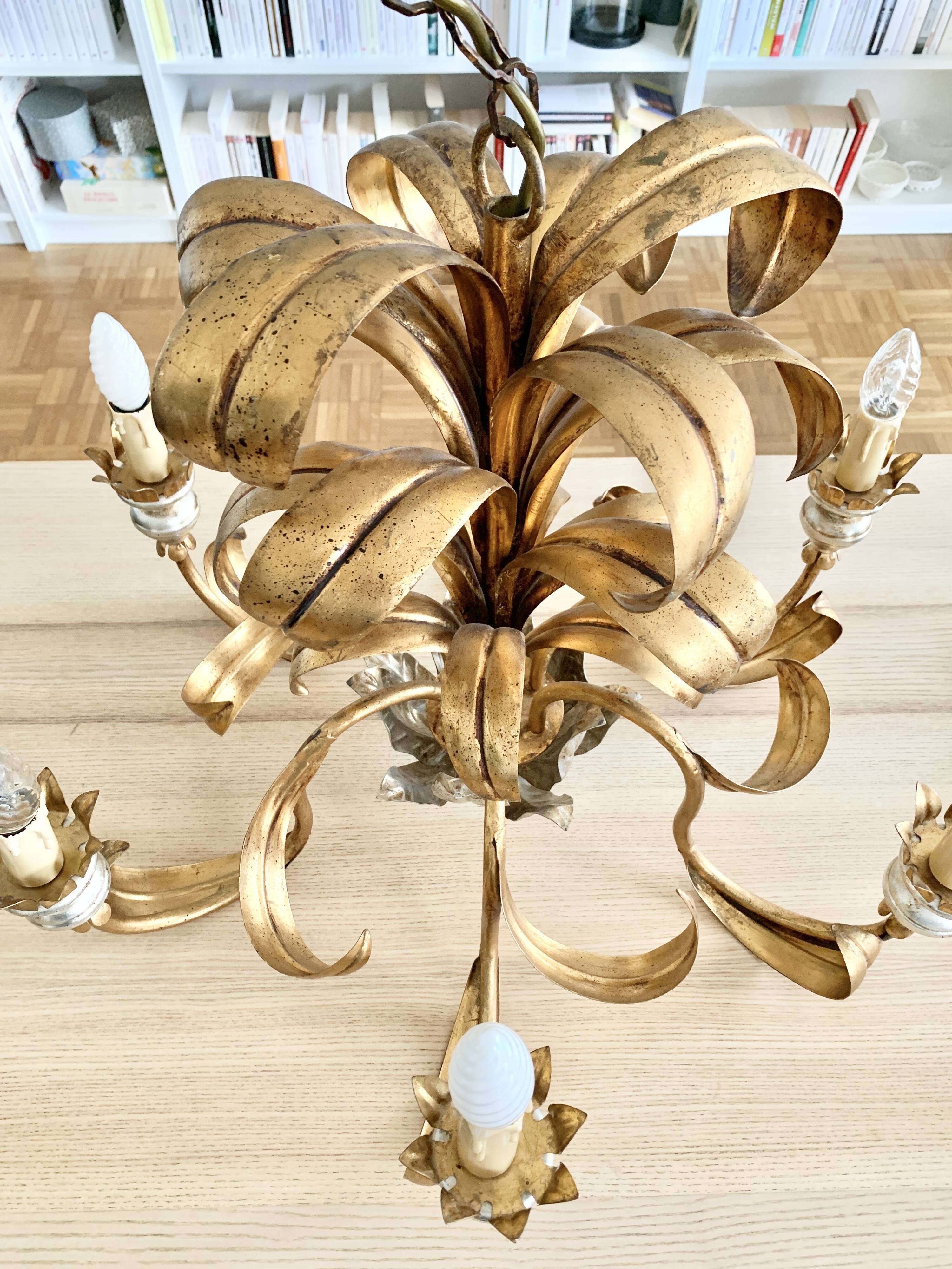 1960s Hollywood Regency chandelier