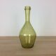 Green bubbled glass vase