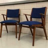 Two mid century armchairs