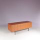 1950s Teak sideboard on black metal base model: B20 by Dieter Wäckerling f