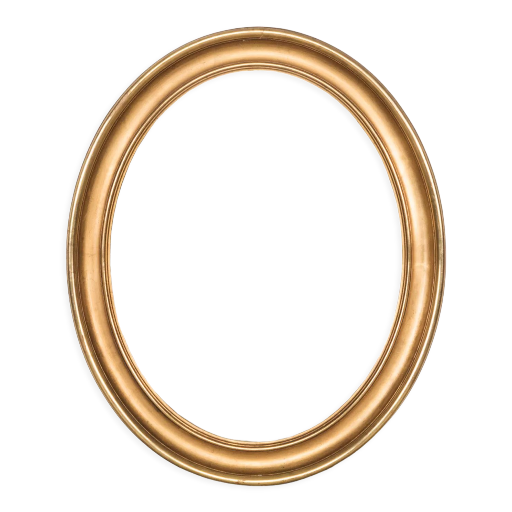 French 19th C Oval Mirror