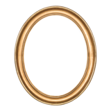 French 19th C Oval Mirror