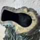 Pekingese dog, ceramic with bronze patina, 1960s