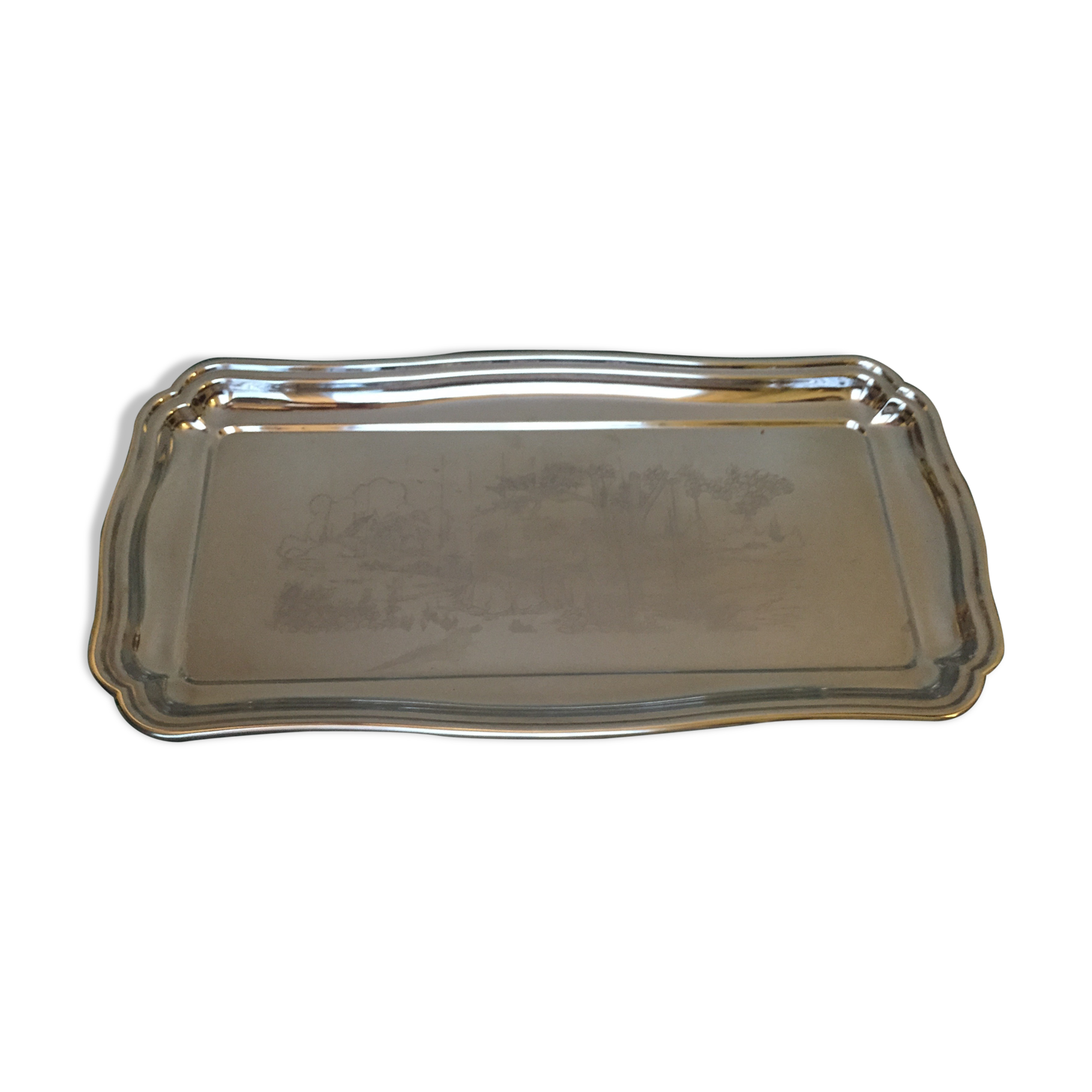 Plat à gateau en inox Jean Couzon