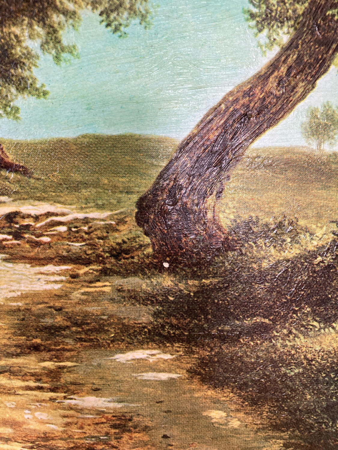 Landscape and horses table