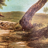 Landscape and horses table