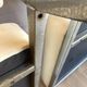 2 vintage chairs in white faux leather and chrome tube - Mid-Century 70s design