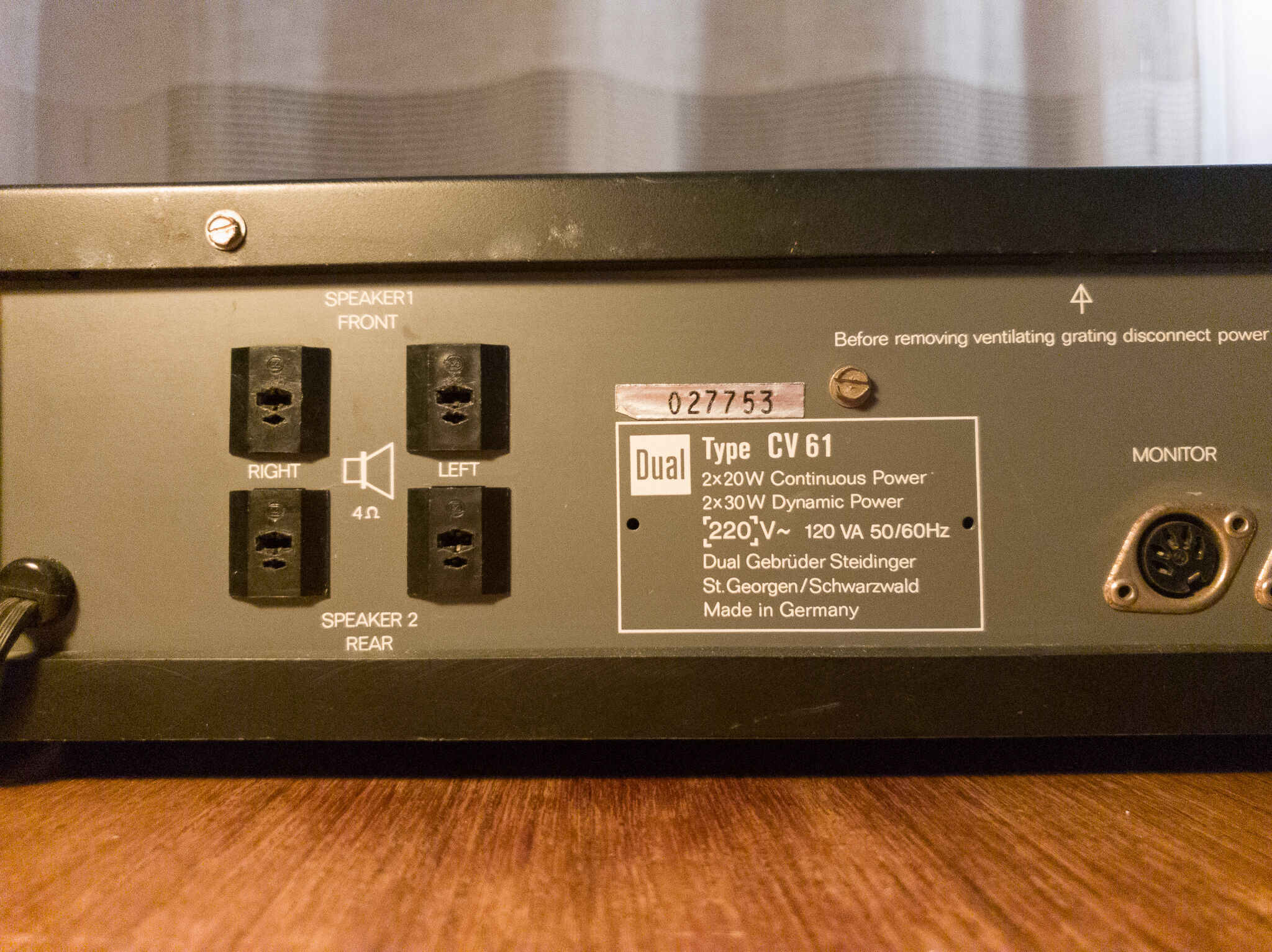 Ampli Dual CV61 - 1974