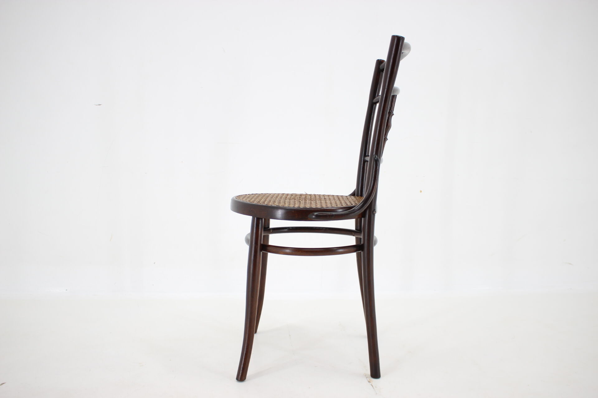 1930s Bentwood beech Chair with Pedig Seat, Austria