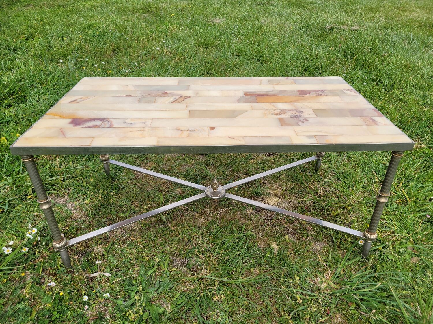 Marble and onyx coffee table 1960s/70s