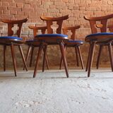 Set of 6 bistro chairs 1970