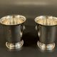 Pair of egg cups – lion heads – Empire style