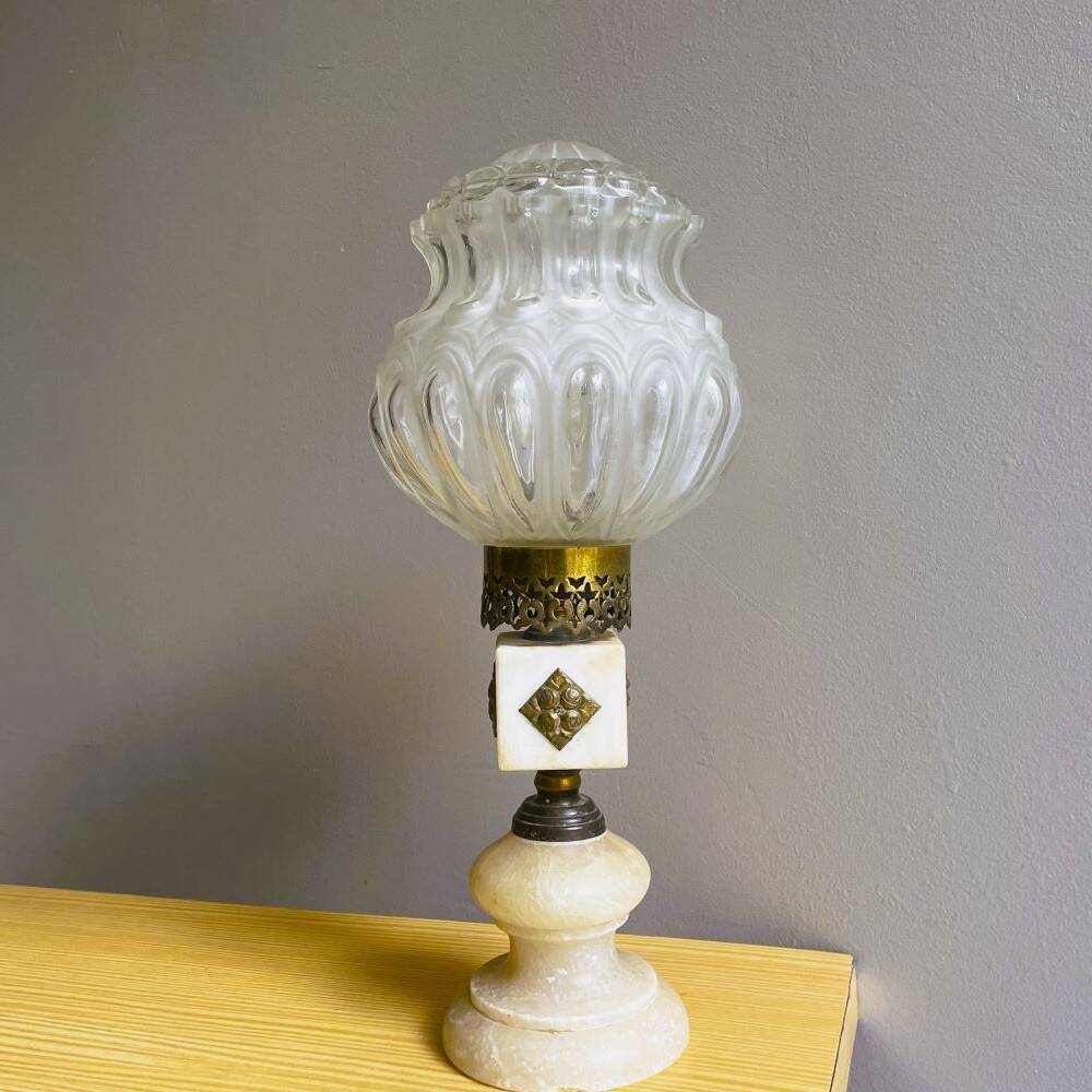 Lampe de table en marbre de style Art Déco