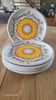 6 retro cheese plates