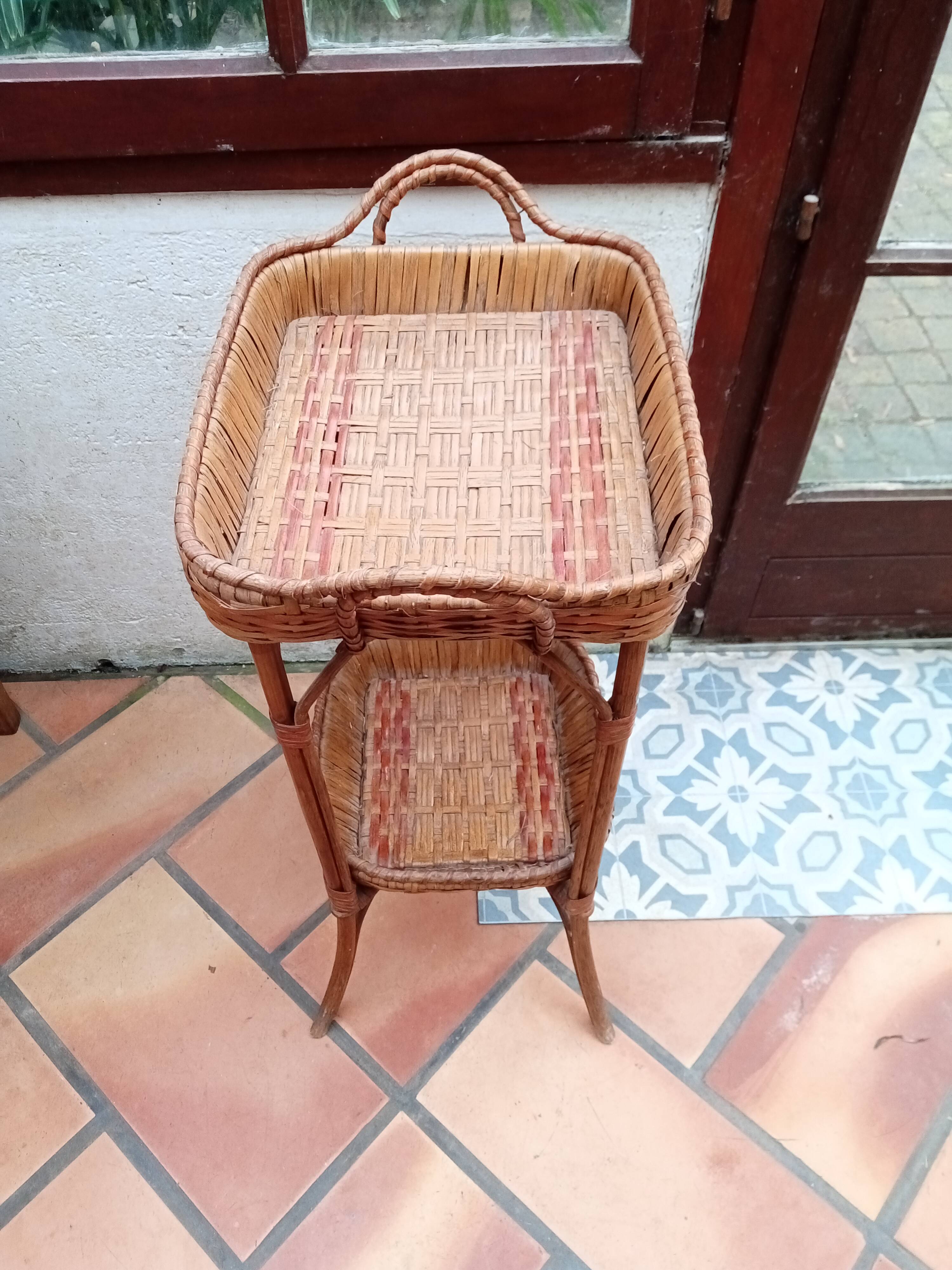 Small rattan table