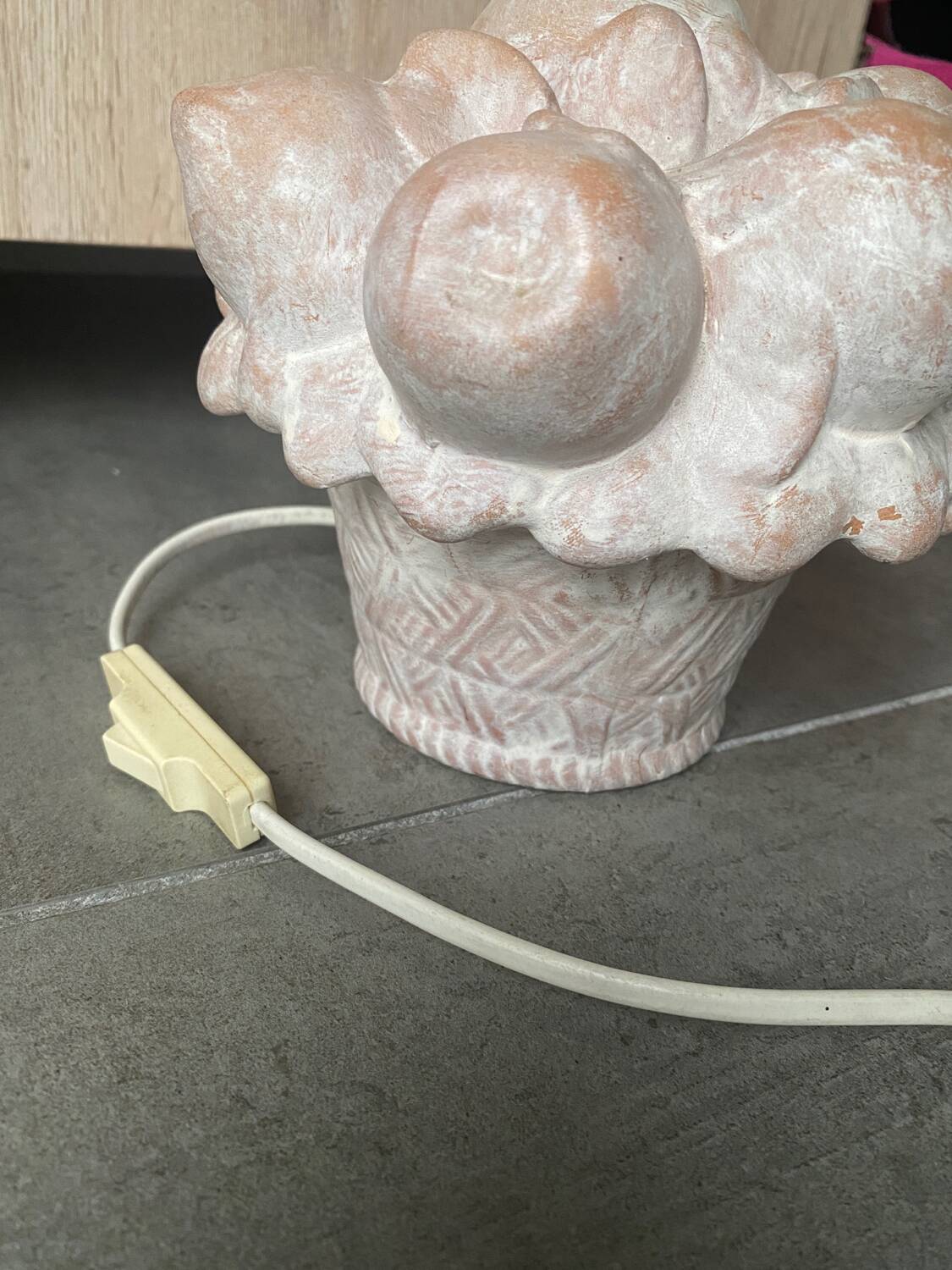 Fruit basket lamp base