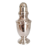 Silver-plated metal sugar shaker, sugar bowl