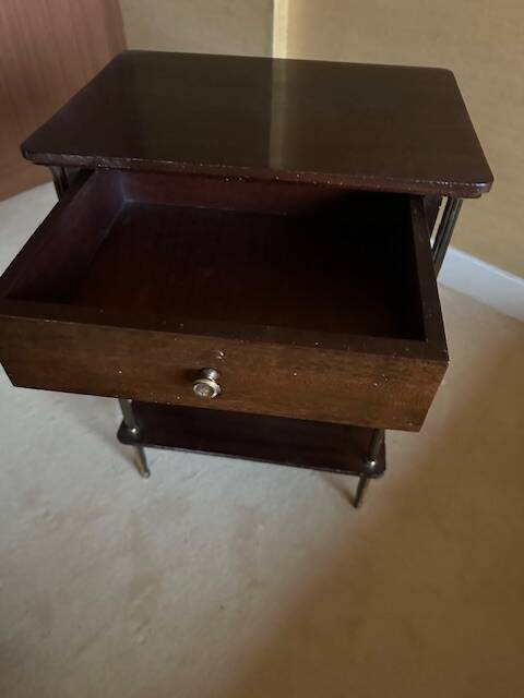 Paire de table de chevet acajou