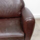Small leather sofa, 2 seats, vintage.