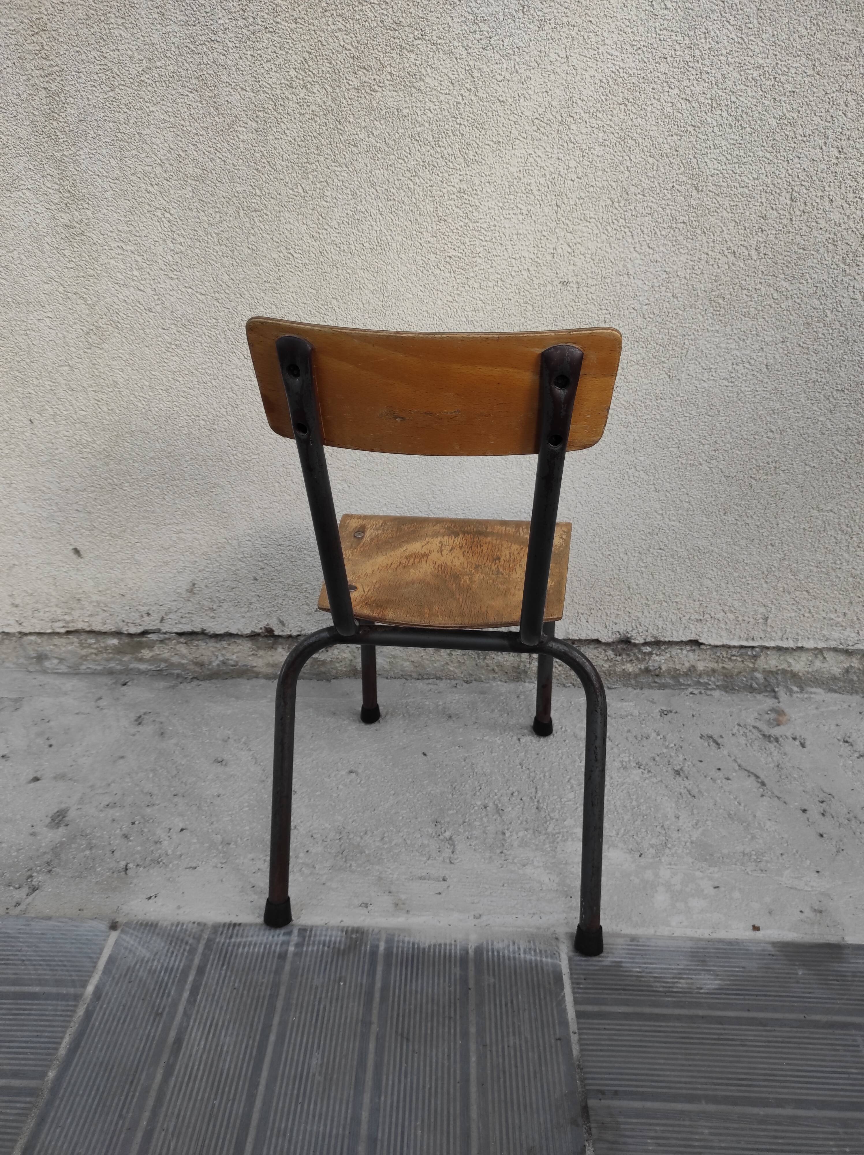 School chair child kindergarten chair 1960