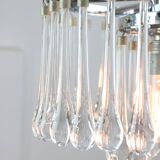 Mid-Century Italian Crystal Teardrop Chandelier, 1960s