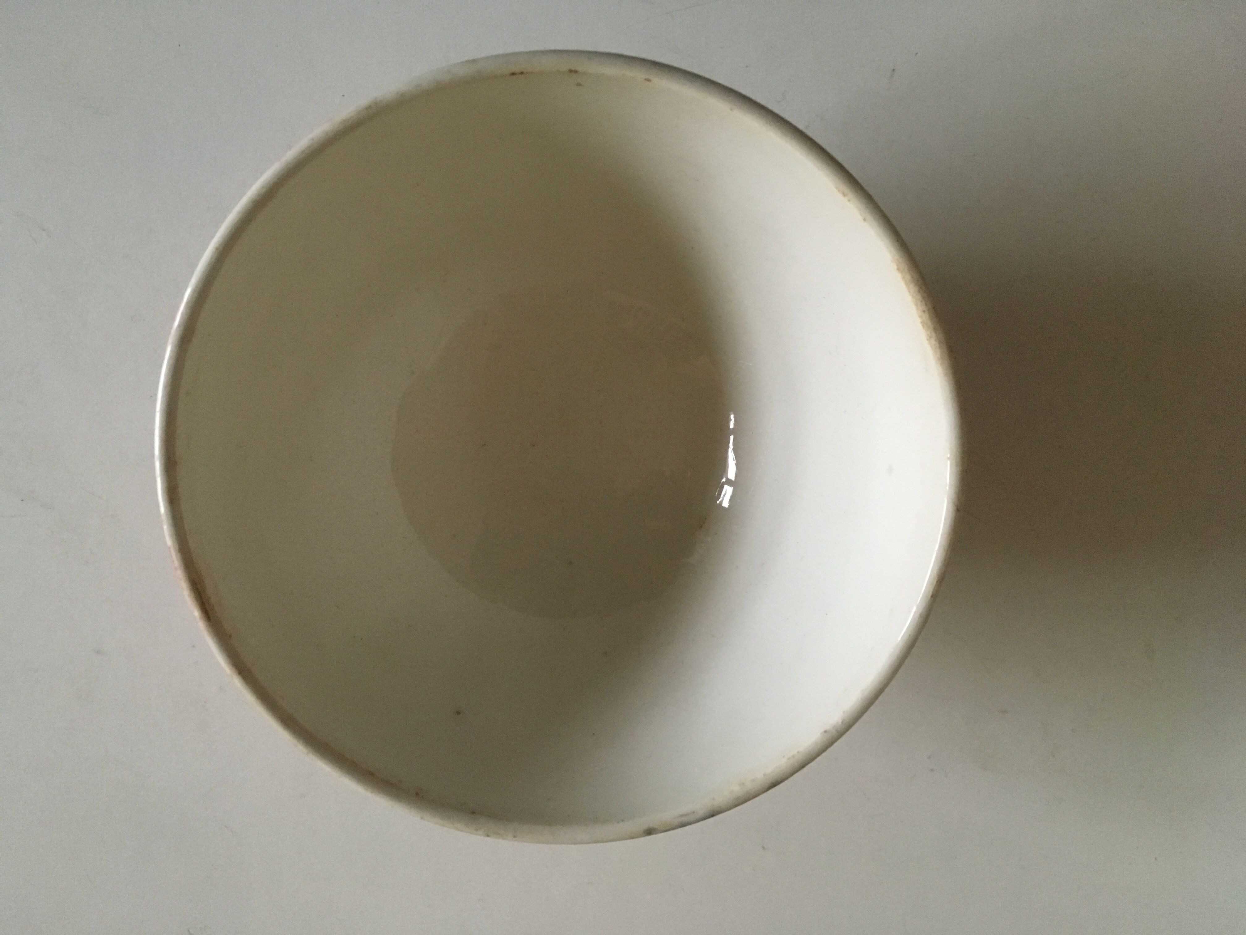 Set de 3 bols de faience terre de fer début 20