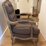 Fauteuil style bergère