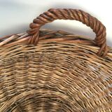 Vintage rattan wicker basket popular art laundry basket