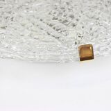 Large ice glass ceiling light by Kalmar, Austria, 1960s.