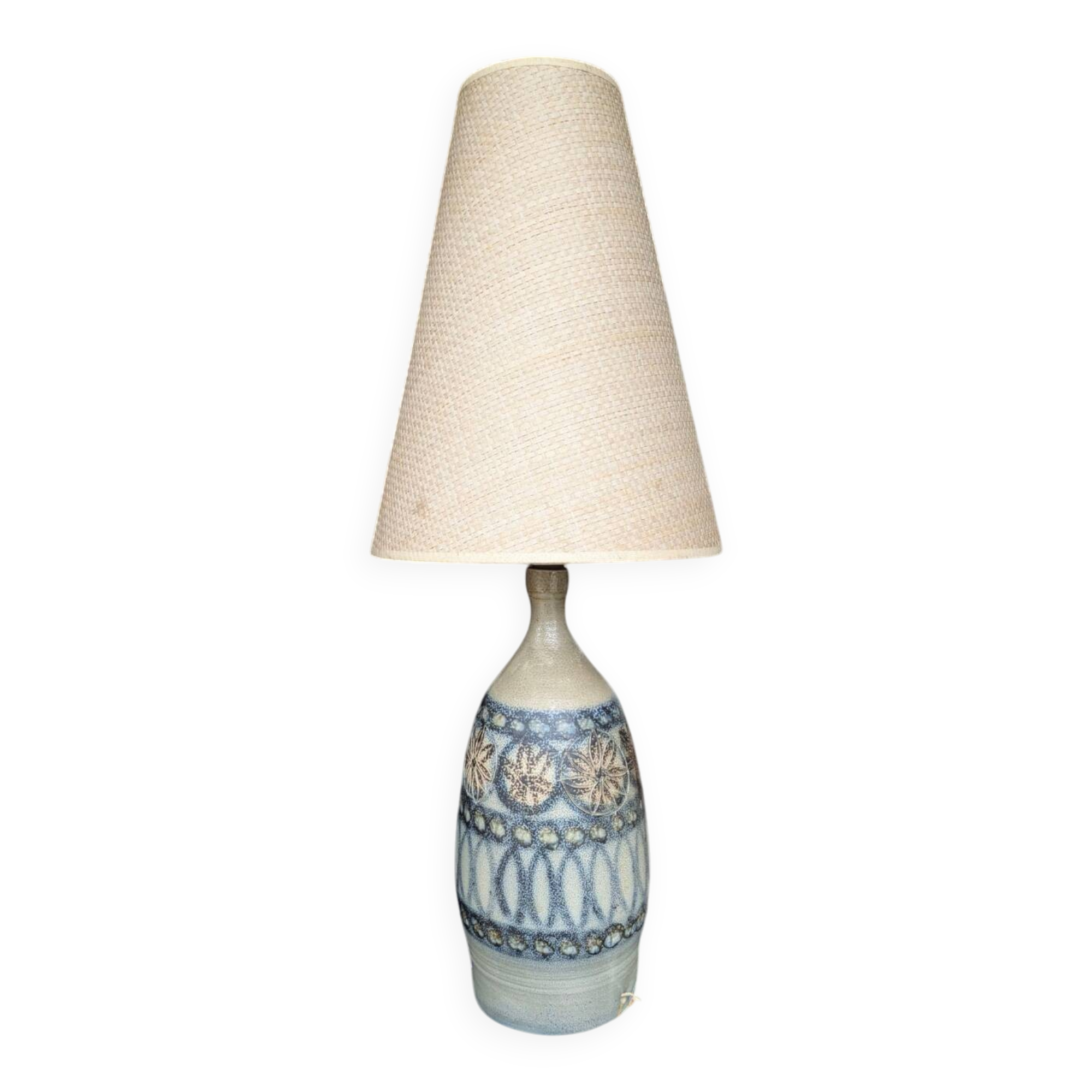 Lampe en céramique signée – Coujeault pour Kéraluc Quimper
