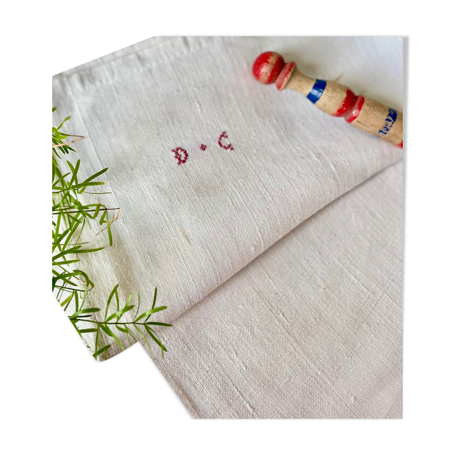 Old hemp linen cloth