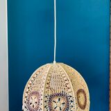 Suspension flowers in raffia - 60s