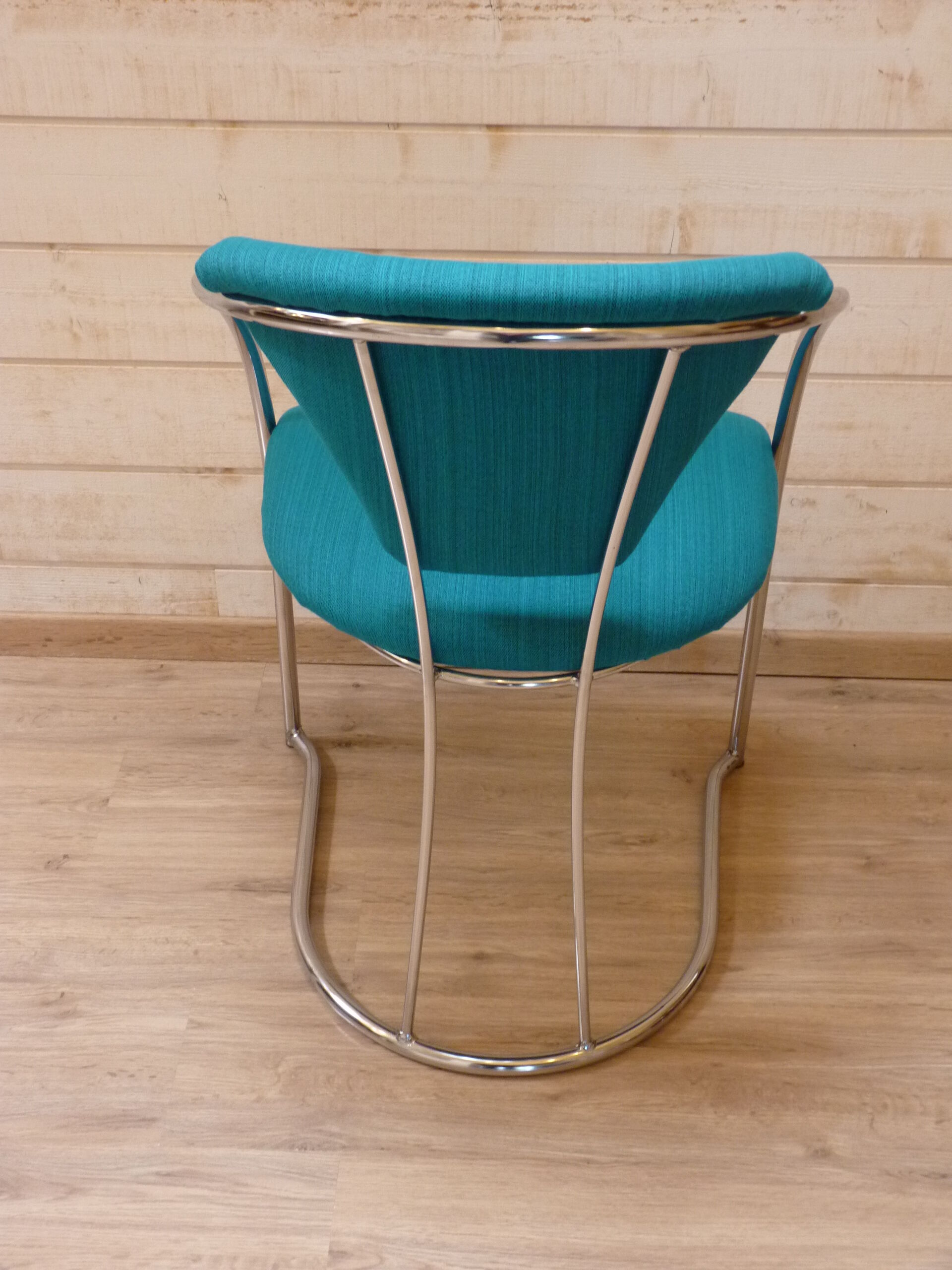 Chrome design armchair