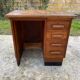 Vintage oak desk 4 drawers