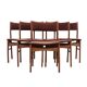 Set of six beech chairs, Danish design, 70s, made in Denmark