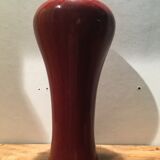 Red ceramic vase