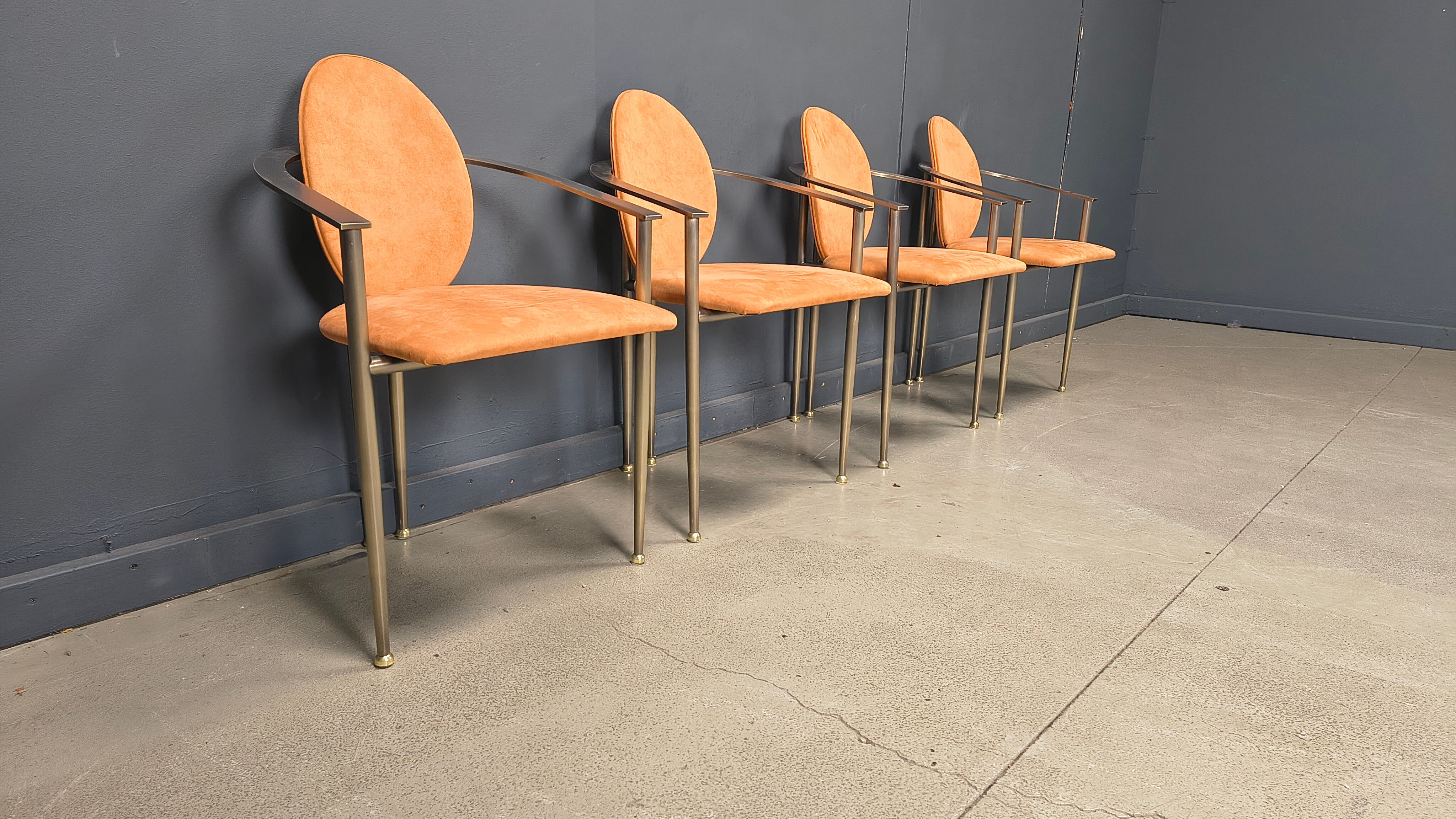 Vintage dining chairs by Belgochrom, set of 4 - 1980s