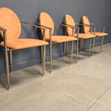 Vintage dining chairs by Belgochrom, set of 4 - 1980s