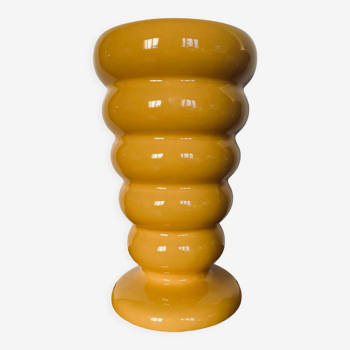 Vase jaune esprit 70s