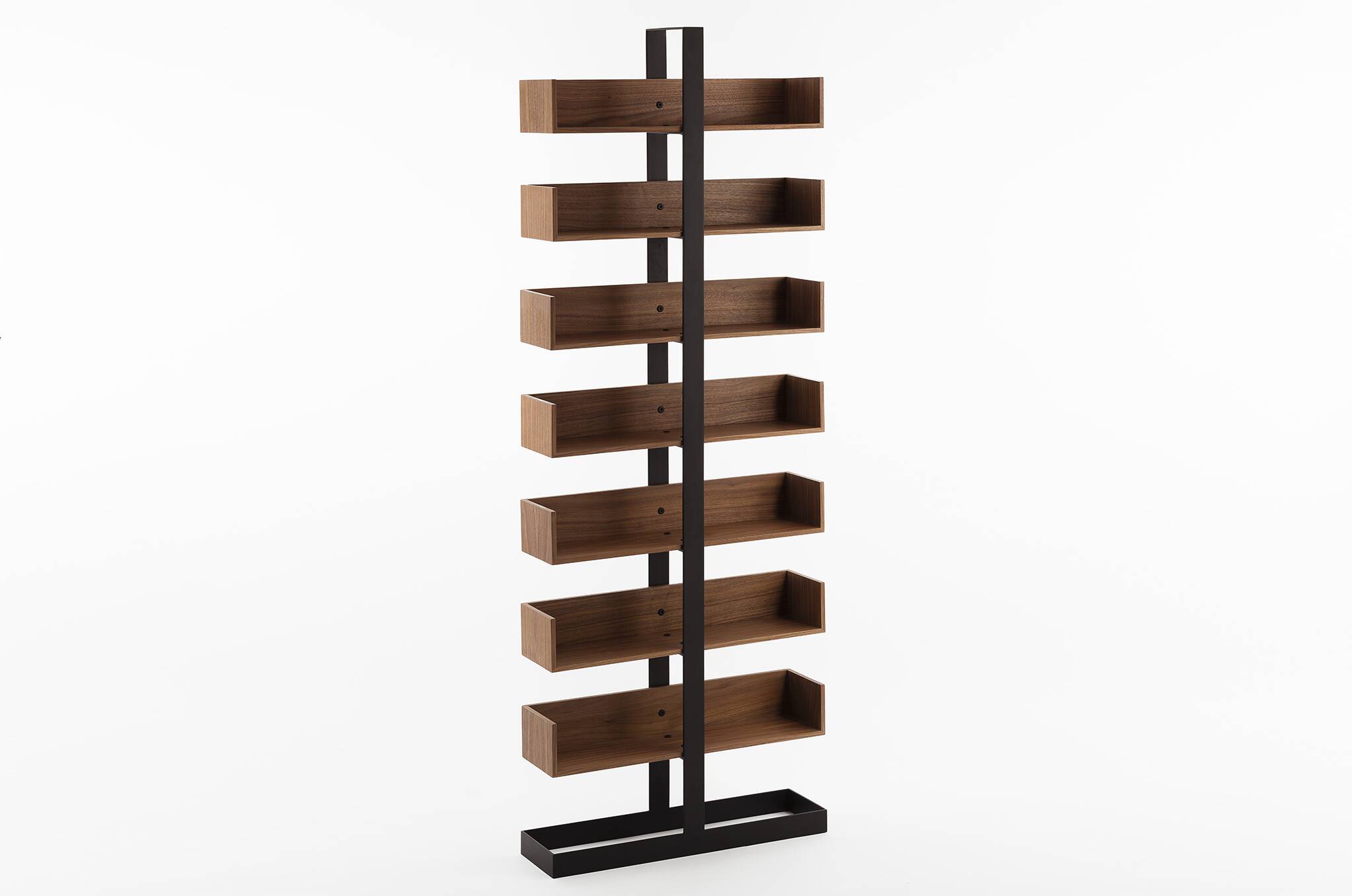 Severin Library 1 American walnut and matte black steel