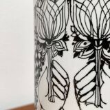 Large Flora German Vase from the Mid-Century by Bjørn Wiinblad for Rosenthal, 1960s