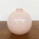 Antique pink opaline glass ball vase