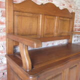 Chest bench in solid chene