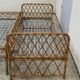 Rattan leg bed 1960