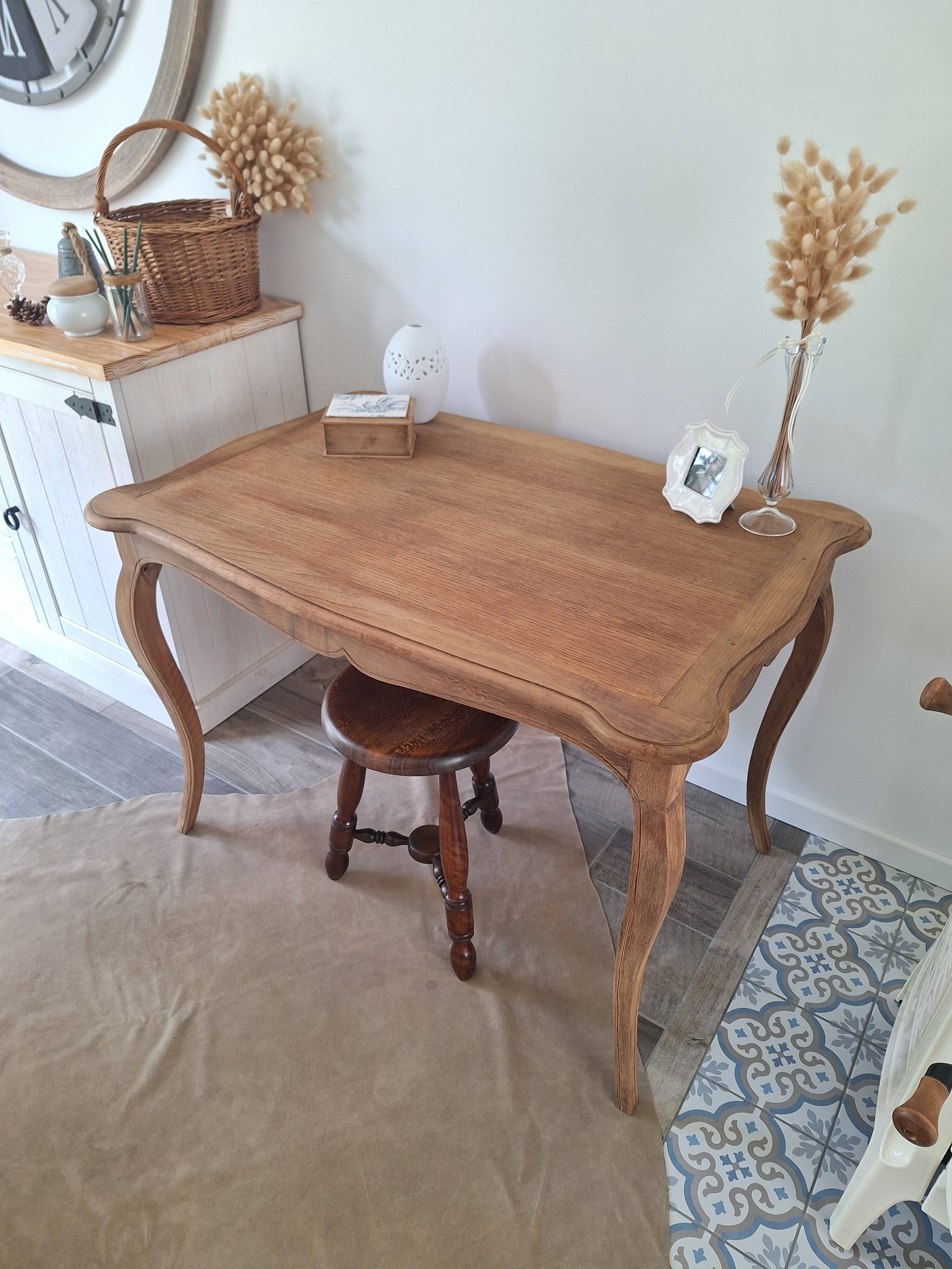 Solid oak desk / console / side table