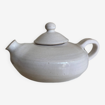 Glazed pottery earthenware teapot 1970