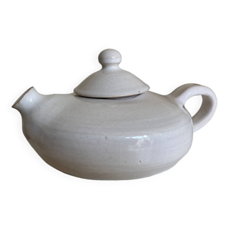 Glazed pottery earthenware teapot 1970